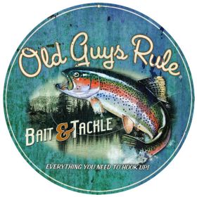 BAIT & TACKLE SIGN 14" ROUND