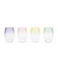 Frosted Ombre Stemless Wine Glasses by Blush: Modern Elegance