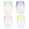 Frosted Ombre Stemless Wine Glasses by Blush: Modern Elegance
