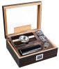 Kensington 75 Ct. Cherry Ebony Lacquer Gift Set w/ External Digital Hygrometer