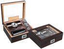 Kensington 75 Ct. Cherry Ebony Lacquer Gift Set w/ External Digital Hygrometer