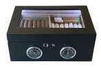 Lemans-GT 120 Ct. Black Biometric Humidor