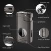 Lumina High-Line Triple Torch Lighter w/ Recessed V-Cut Cutter in Gift Box (Gun Metal)
