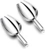 Multipurpose 2-Piece Stainless Steel Ice Scooper Set