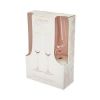 Sophisticated Rose Crystal Champagne Flute Set by Twine