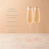 Sophisticated Rose Crystal Champagne Flute Set by Twine