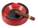 Visol Beatrix Circular Ceramic Cigar Ashtray - Red - VASH428RD