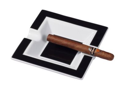 Visol Miami Black & White Ceramic Ashtray
