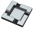 Visol Renner White & Gunmetal Ceramic Cigar Ashtray - VASH435WH