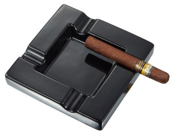 Visol Renner Black Ceramic Cigar Ashtray - VASH725