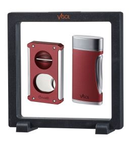 Visol Trident & DuoMatt Floating Gift Set - Burgundy