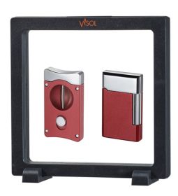 Visol Wedge V & Pyxis Floating Gift Set - Burgundy