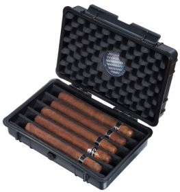 Visol Wendell Hard Plastic Travel Cigar Humidor - 5 Cigars - VHUD730