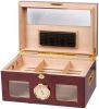 Valencia 120 Ct. Lacquer Humidor w/ Beveled Glass & Digital Hygrometer