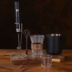 Handheld Milk Frother with Stand