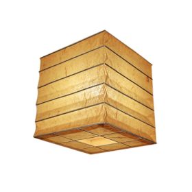 Yellow Square Chinese/Japanese Style Hanging Lantern Craft Paper Decoration