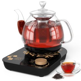 Electric Glass Tea Kettle – 0.8L with Steaming & Brewing Modes