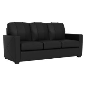 Stationary Sofa Commercial Grade Black Upholstery