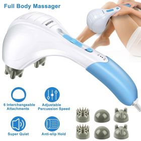 Electric Massager Handheld Full Body Percussion Massager Double Head Vibrating Body Relax- Hard Rock Health