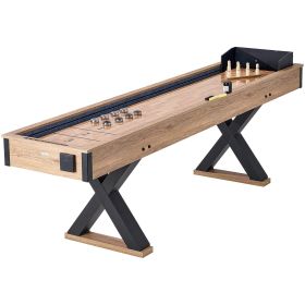 VEVOR 9 ft Shuffleboard Table 2 in 1 Shuffleboard and Bowling Game Set