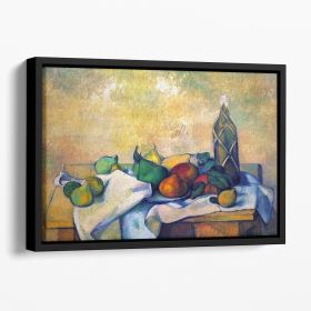 **Still Life Rum" by Cezanne Floating Framed Canvas**