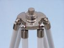 Floor Standing Chrome/White Leather Galileo Telescope 65"
