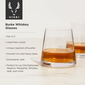 Raye Burke Crystal Whiskey Glasses Viski®