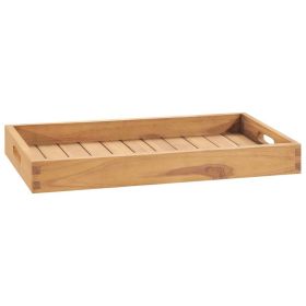 Teak Wood Serving Tray – 23.6" x 13.8"