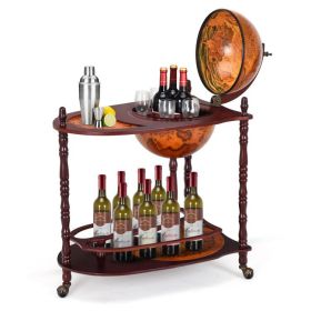 Globe Wine Cabinet - Rolling Bar Cart