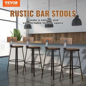 VEVOR Rustic Industrial Bar Stool Set