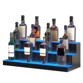 VEVOR LED Lighted Liquor Bottle  30" Display Shelf