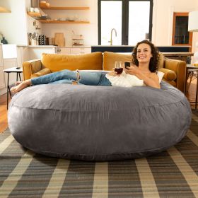 Jaxx 6 ft Cocoon - Large Bean Bag Chair for Adults, Charcoal