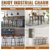 VEVOR Rustic Industrial Bar Stool Set