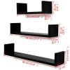 Versatile Wall Display Shelves - Set of 3