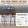 VEVOR Rustic Industrial Bar Stool Set