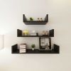 Versatile Wall Display Shelves - Set of 3