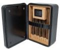 10-20 Ct. Travel Humidor w/ Digital Hygro, Ashtray, Cutter, Lighter, Humidifier & Zipper
