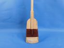 Wooden Rustic Manhattan Beach Decorative Squared Rowing Boat Oar with Hooks 50""