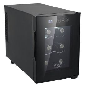KOBLENZ 6 BOTTLE WINE CELLER in Black