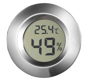 Visol Contempo Small Circular Digital Hygrometer – Accurate, Compact, and Easy Humidity Monitoring