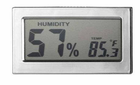 Visol Modern Rectangular Digital Hygrometer - Sleek and Accurate Humidity Monitoring