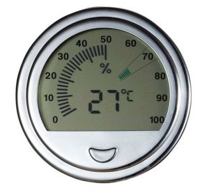 Visol Modern Large Circular Digital Hygrometer