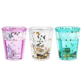 Mermaid Sparkle Glitter 1.5 Oz Shot Glasses