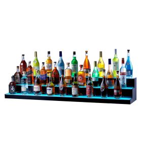 VEVOR LED Lighted Liquor Bottle Display Bar Shelf