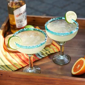 Primavera Recycled Margarita Glass Set –Sip in Style with Eco-Friendly Elegance