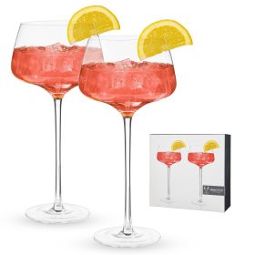 Angled Crystal Amaro Spritz Glasses by Viskia