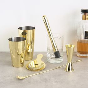 Viski 7-Piece Belmont Bar Essentials Set: Craft Cocktails with Elegance.