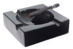 Visol Donovan Black Ceramic Cigar Ashtray For Patio Use - VASH903
