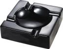 Visol Donovan Black Ceramic Cigar Ashtray For Patio Use - VASH903