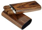 Timber Cherry Wood Finish Case - 3 Cigars - VCASE720